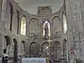 Apse interior of Church of Santa María a Real do Sar,Santiago de Compostela, Spain