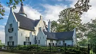 Achterzijde van 'Kasteel' Cranendonck te Soerendonk