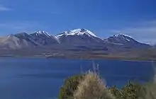 Acotango volcano seen from Chile.