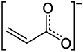 The acrylate anion