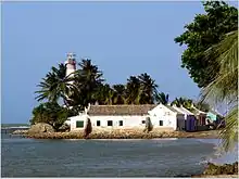 Lighthouse and houses of Adícora.