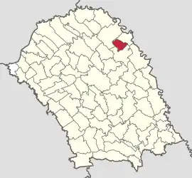 Location in Botoșani County