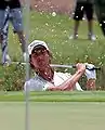 Adam Scott chips out of the bunker for par on #3 during the 2008 Players Championship.