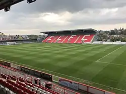 The Adam Stansfield Stand, which replaced the Old Grandstand in 2018.