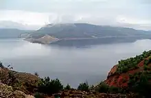 Adıgüzel Dam Reservoir at Çal district border