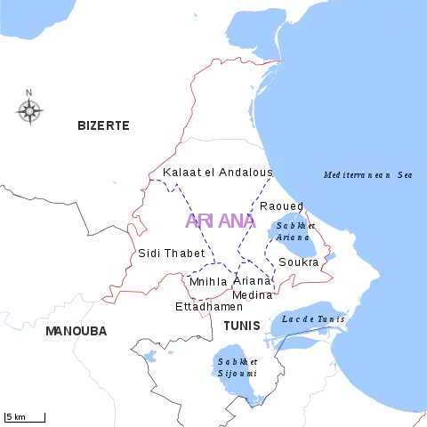 Subdivisions of Ariana Governorate