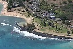 Aerial view of Poipu Beach Park