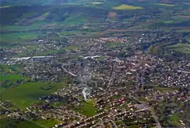 An aerial view of Saint-Sulpice