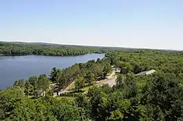 Aerial view of Trout Lake