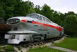 A 1950s GM Aerotrain from the Rock Island railroad.