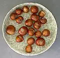 Harvested buckeyes