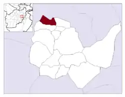 Location in Kabul Province