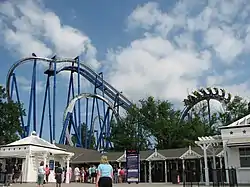 Image 27A roller coaster in the South Carolina portion of Carowinds (from South Carolina)