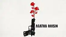 Series title with an image of a pistol spouting flowers