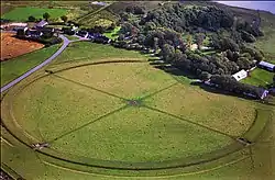 Aerial view of Aggersborg