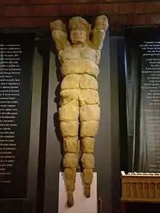 Ancient Greek atlas from the Temple of Olympian Zeus, Agrigento, 5th century BC, Agrigento Museum