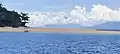 View of the Mayon Volcano from Aguirangan Island