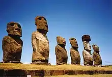 Image 37Moai at Ahu Tongariki on Rapa Nui (from Polynesia)