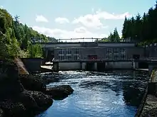 Aigas power station, situated on the Beauly River