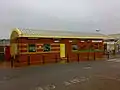 The station building viewed from the car park.