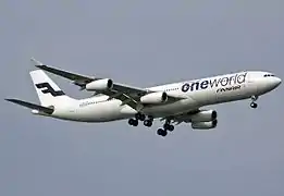 Airbus A340-300 in Oneworld-livery