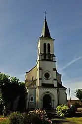 The church of Saint-Hilaire, in Aize