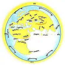 Image 28Al-Masudi's world map (10th century) (from History of cartography)