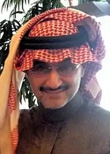 Al Waleed bin Talal '85, Saudi businessman, investor, and a member of the Saudi royal family