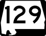 State Route 129 marker