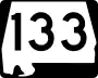 State Route 133 marker