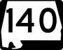 State Route 140 marker