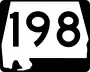 State Route 198 marker