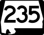 State Route 235 marker