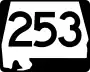 State Route 253 marker