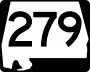 State Route 279 marker