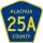 County Road 25A marker