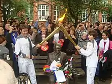 The London 2012 Olympic Torch stopped off at Turing's statue in Manchester on his 100th birthday.