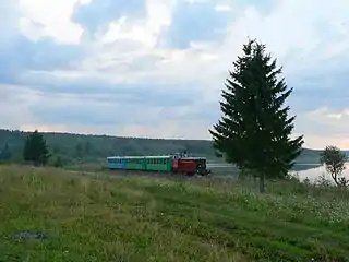 TU7–2388 with passenger train