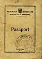 1926 Albanian passport