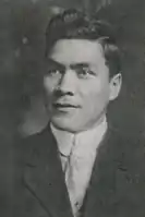 Albert Exendine was a graduate of the Carlisle Indian School and the Dickinson School of Law. c. 1905