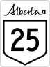 Highway 25 marker