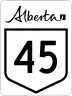 Highway 45 marker