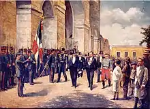 Image 1President Alejandro Woss y Gil taking office in 1903. (from History of the Dominican Republic)