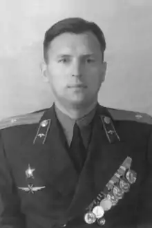 Perelet in military uniform