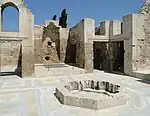 Remains of the hammam at the Citadel of Aleppo, Syria (c. 1200)