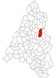 Location within Bihor County