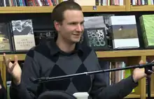 Alexander Reid Ross discussing his book Against the Fascist Creep in 2018