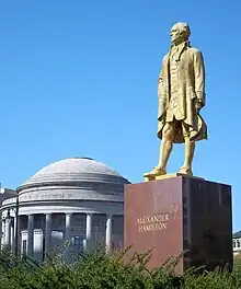 Alexander Hamilton monument in Lincoln Park