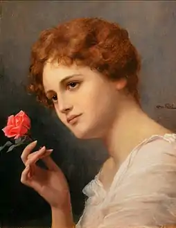 Female Portrait with Rose