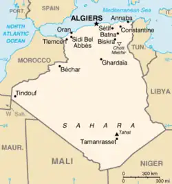 Map of Algeria